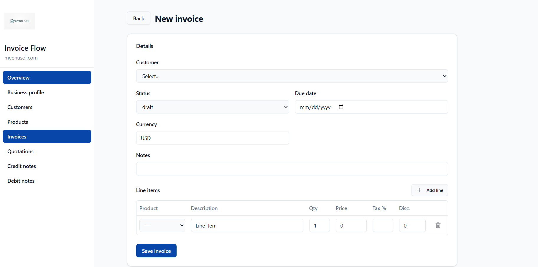 Invoice Flow screenshot 4