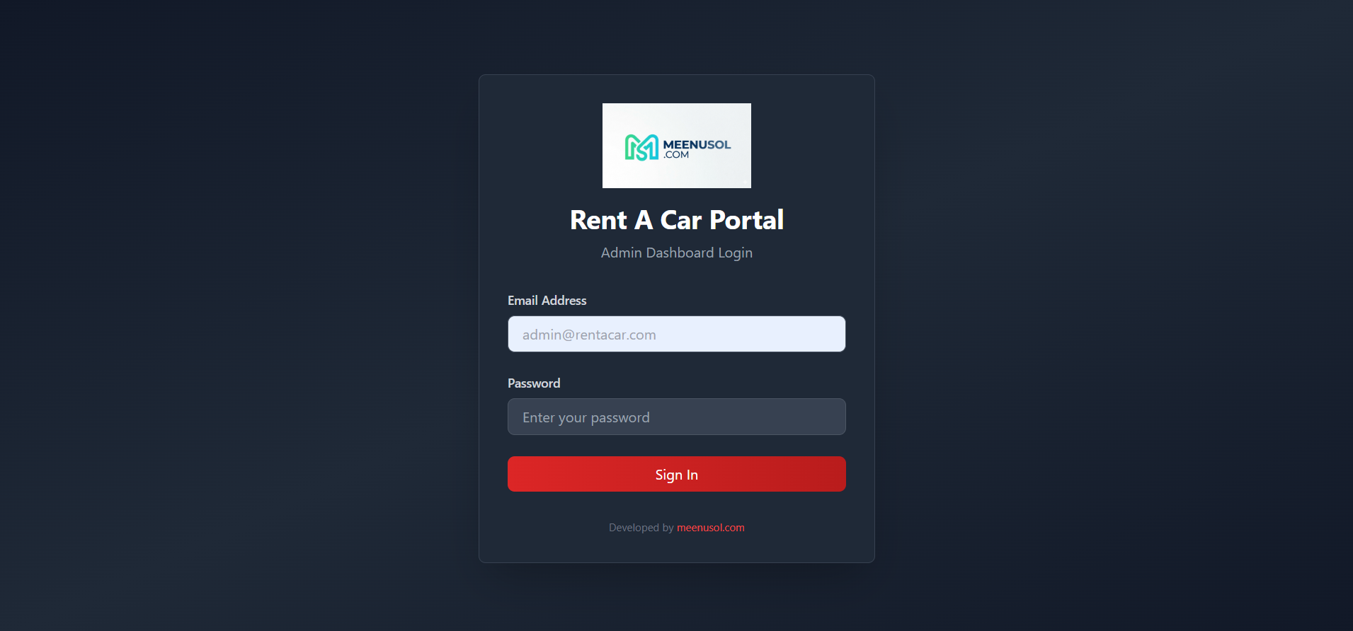 Car Rental System